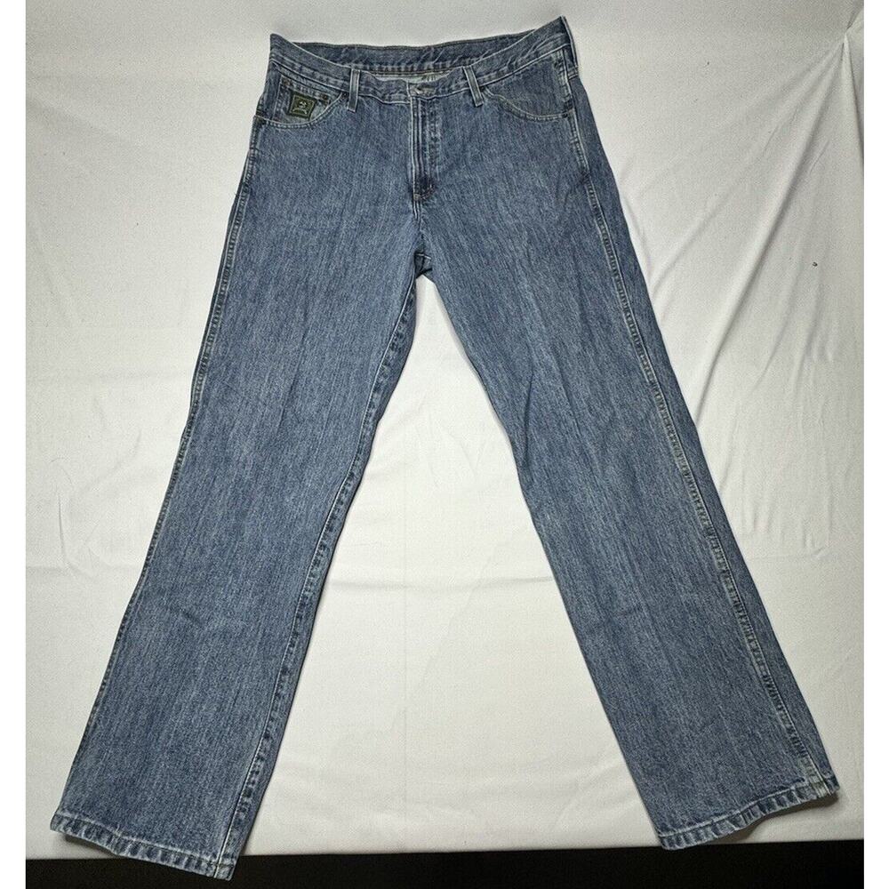 Cinch Men's Straight Leg Med Wash Blue‎ Western Cowboy Jeans - Size 38x34.5*